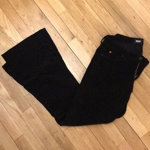 Black, flare Hudson Corduroy Jeans